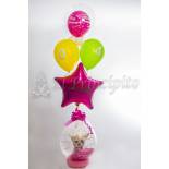 Englobadora peluche feliz cumpleaños con globos 